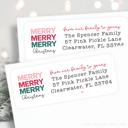  Christmas Address Labels | Personalized Return Address Stickers | Set of 30