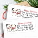  Christmas Address Labels | Personalized Return Address Stickers | Set of 30