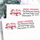 Christmas Address Labels | Personalized Return Address Stickers | Set of 30