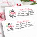  Christmas Address Labels | Personalized Return Address Stickers | Set of 30