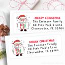  Christmas Address Labels | Personalized Return Address Stickers | Set of 30