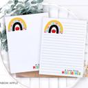  Personalized Teacher Notepad | School Rainbow Notepad | Back to School Teacher Appreciation Gift