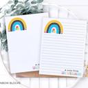  Personalized Teacher Notepad | School Rainbow Notepad | Back to School Teacher Appreciation Gift