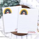  Personalized Teacher Notepad | School Rainbow Notepad | Back to School Teacher Appreciation Gift