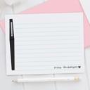  Personalized Teacher Note Cards Set of 12 | Flair Pen Stationery | Teacher Appreciation Gift