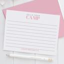  Personalized Summer Camp Note Cards | Camp Stationery | Set of 12