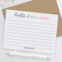  Personalized Summer Camp Note Cards | Camp Stationery | Set of 12