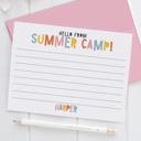  Personalized Summer Camp Note Cards | Camp Stationery | Set of 12