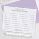  Personalized Summer Camp Note Cards | Camp Stationery | Set of 12