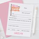 Personalized Summer Camp Note Cards | Camp Stationery | Set of 12