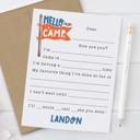  Personalized Summer Camp Note Cards | Camp Stationery | Set of 12