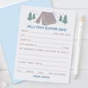  Personalized Summer Camp Note Cards | Camp Stationery | Set of 12