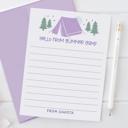  Personalized Summer Camp Note Cards | Camp Stationery | Set of 12