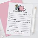  Personalized Summer Camp Note Cards | Camp Stationery | Set of 12