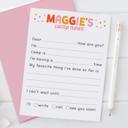  Personalized Summer Camp Note Cards | Camp Stationery | Set of 12