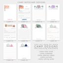 Personalized Summer Camp Note Cards | Camp Stationery | Set of 12