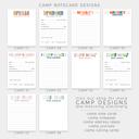  Personalized Summer Camp Note Cards | Camp Stationery | Set of 12