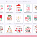  Personalized Christmas Gift Sticker Labels | Set of 12