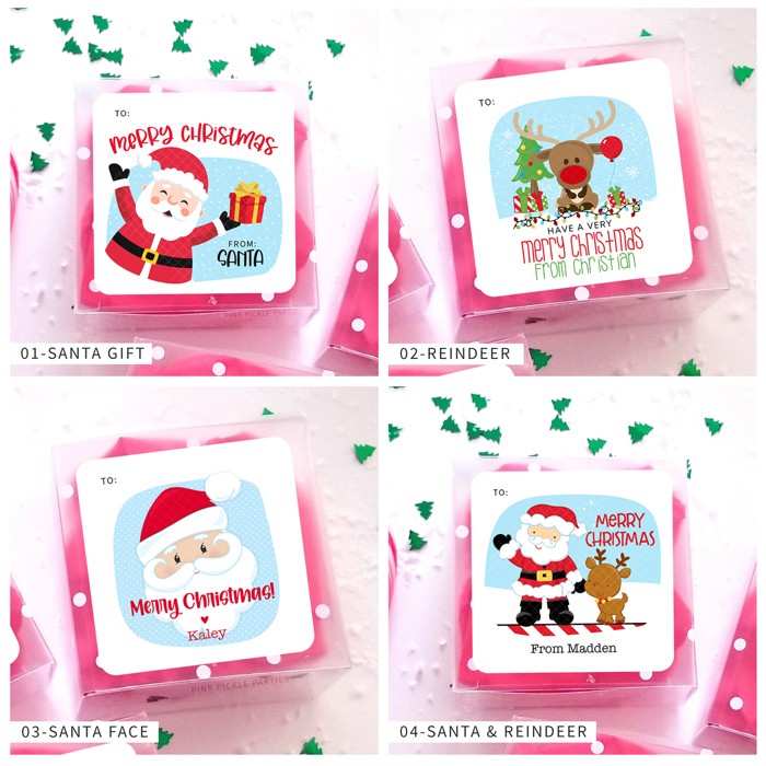 Personalized Christmas Gift Sticker Labels | Set of 12