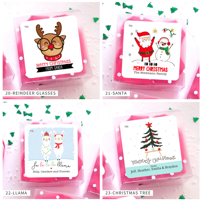 Personalized Christmas Gift Sticker Labels | Set of 12