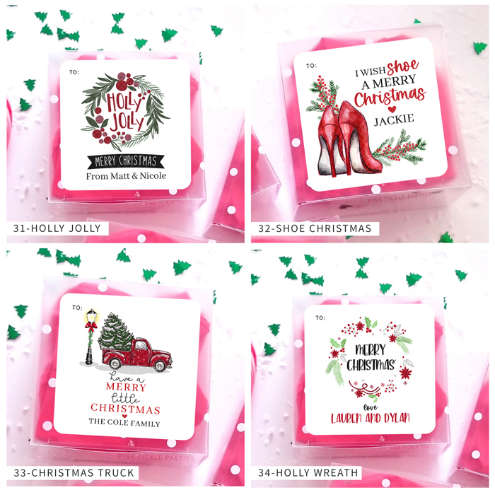 Personalized Christmas Gift Sticker Labels | Set of 12