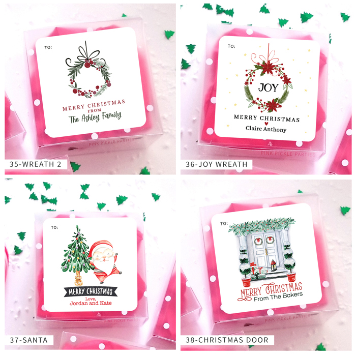 Personalized Christmas Gift Sticker Labels | Set of 12