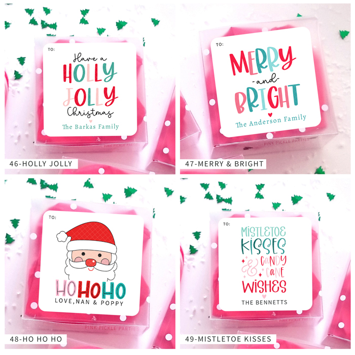 Personalized Christmas Gift Sticker Labels | Set of 12
