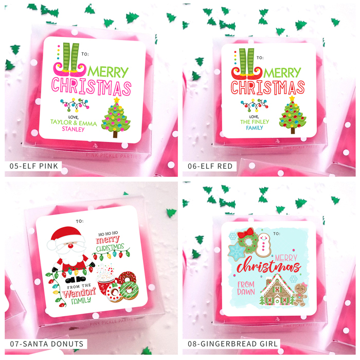 Personalized Christmas Gift Sticker Labels | Set of 12