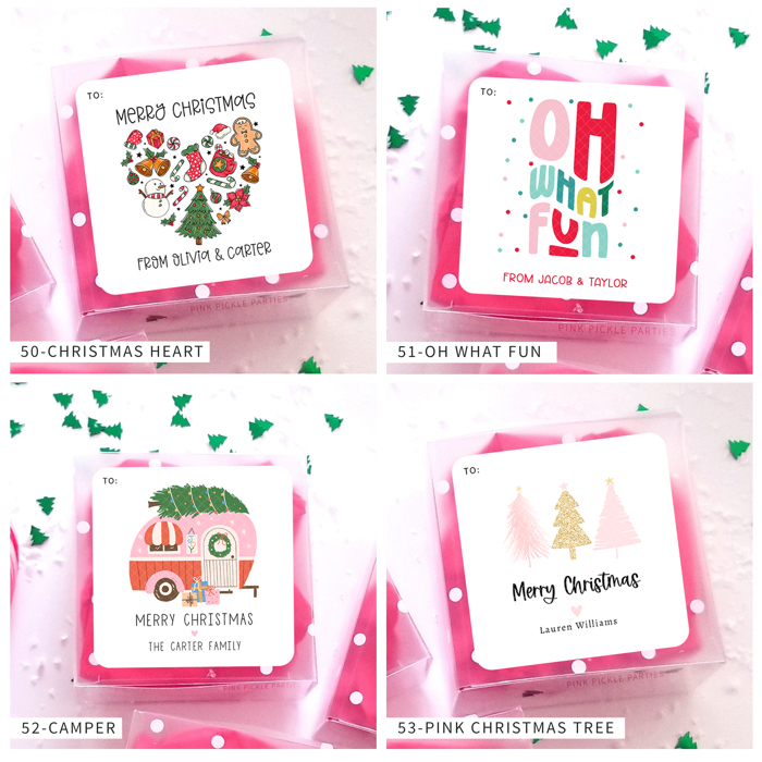 Personalized Christmas Gift Sticker Labels | Set of 12