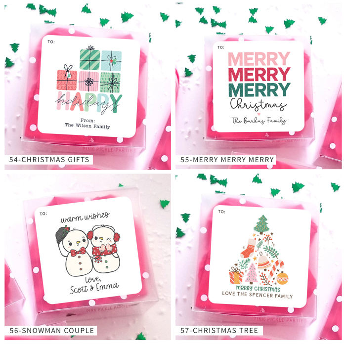 Personalized Christmas Gift Sticker Labels | Set of 12