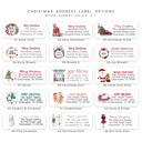  Christmas Address Labels | Personalized Return Address Stickers | Set of 30