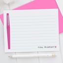  Personalized Teacher Note Cards Set of 12 | Flair Pen Stationery | Teacher Appreciation Gift