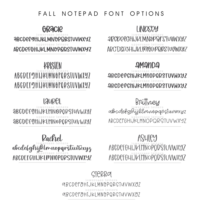 Personalized Trendy Notepad