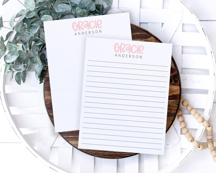 Personalized Trendy Notepad