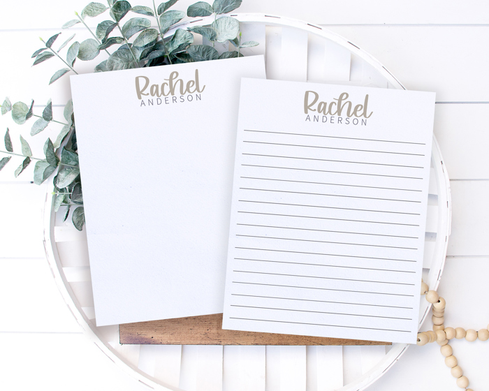 Personalized Trendy Notepad
