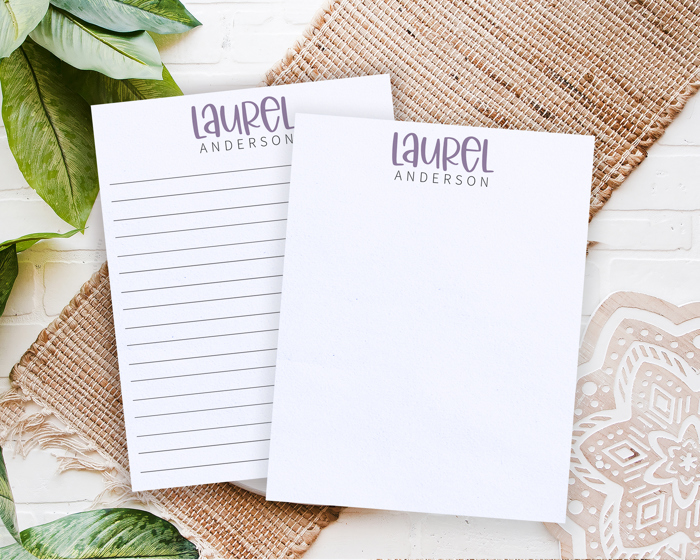 Personalized Trendy Notepad