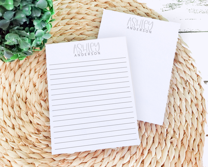 Personalized Trendy Notepad