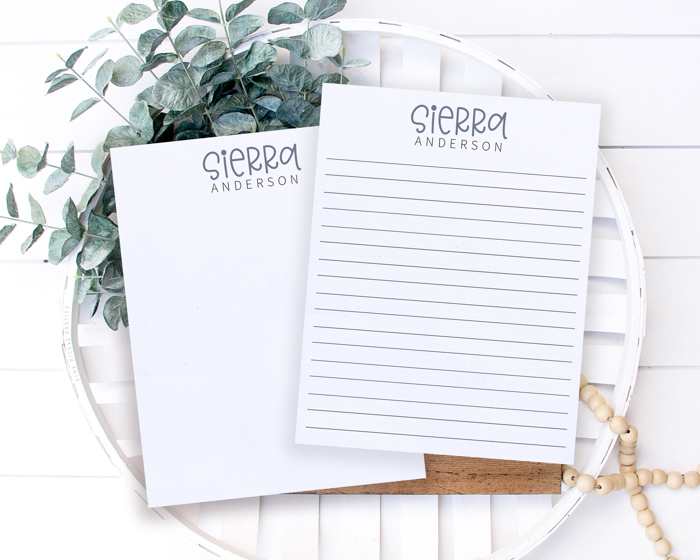 Personalized Trendy Notepad