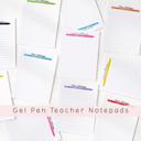  Personalized Teacher Notepad | Gel Pen Notepad | Back to School | Last Day of School | Teacher Appreciation Gift