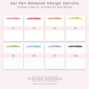  Personalized Teacher Notepad | Gel Pen Notepad | Back to School | Last Day of School | Teacher Appreciation Gift