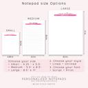  Personalized Teacher Notepad | Gel Pen Notepad | Back to School | Last Day of School | Teacher Appreciation Gift