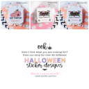  Personalized Halloween Stickers | Set of 12 | Kids Halloween Party Favor Stickers