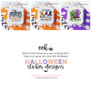  Personalized Halloween Stickers | Set of 12 | Kids Halloween Party Favor Stickers