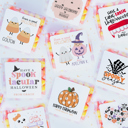  Personalized Halloween Stickers | Set of 12 | Kids Halloween Party Favor Stickers