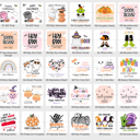 Personalized Halloween Stickers | Set of 12 | Kids Halloween Party Favor Stickers