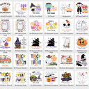  Personalized Halloween Stickers | Set of 12 | Kids Halloween Party Favor Stickers