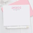  Personalized Heart Note Card Stationery | Set of 12