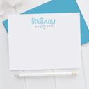  Personalized Heart Note Card Stationery | Set of 12
