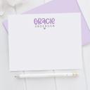  Personalized Heart Note Card Stationery | Set of 12