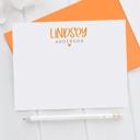  Personalized Heart Note Card Stationery | Set of 12